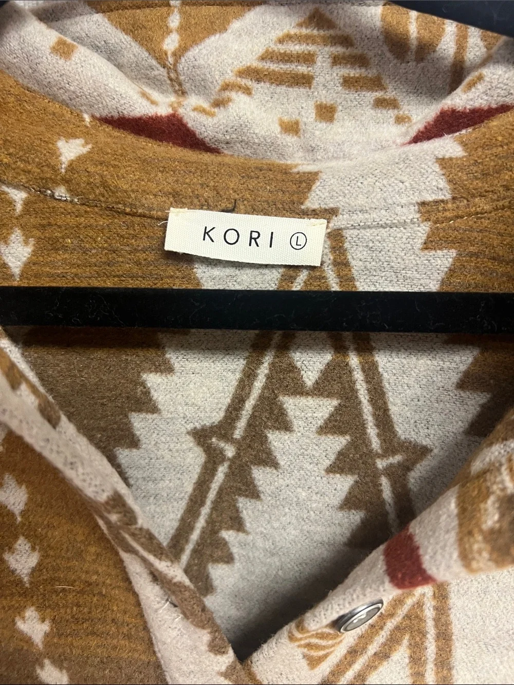 Kori L Rustic Aztec Pullover - Picture 2 of 5